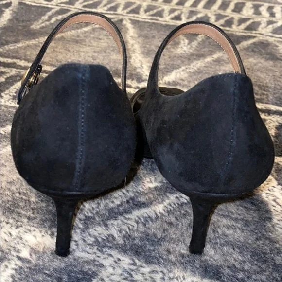 Boutique 9.5 black suede Mary Jane heel B Trebecca - Picture 4 of 7